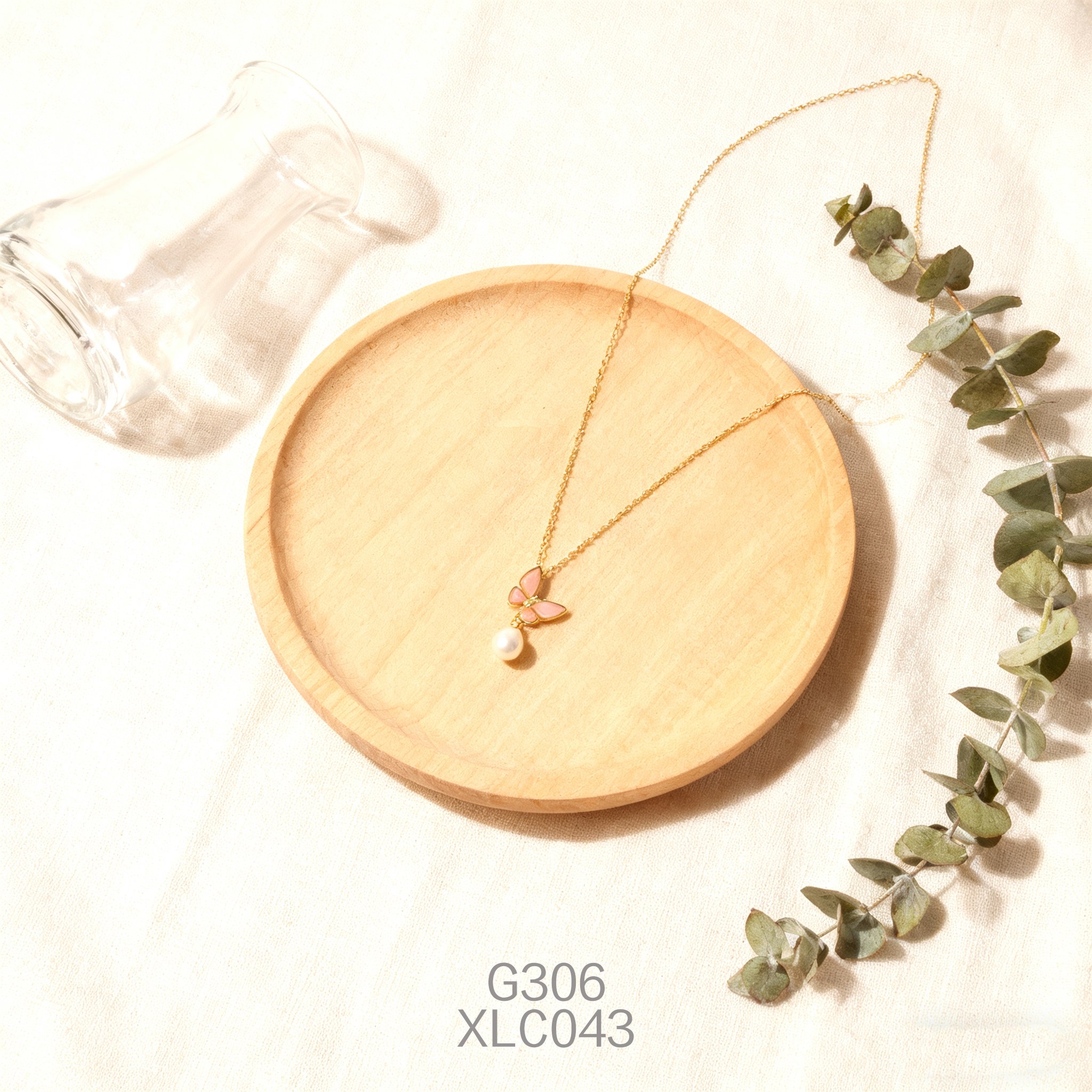 Collana placcata oro con Perla e Abalone