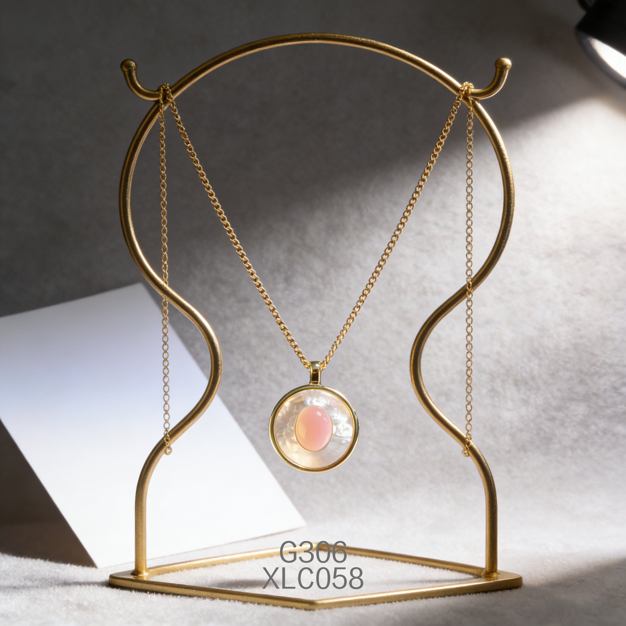 Collana placcata oro alla Moda con Madreperla e Abalone